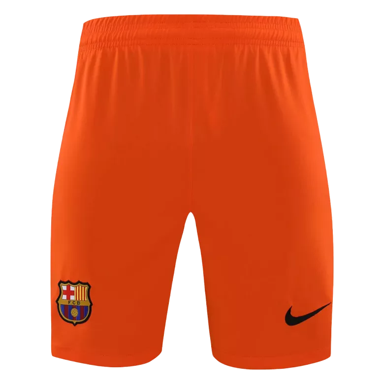 Barcelona Goalkeeper Soccer Shorts 2021/22 Orange - gojersey
