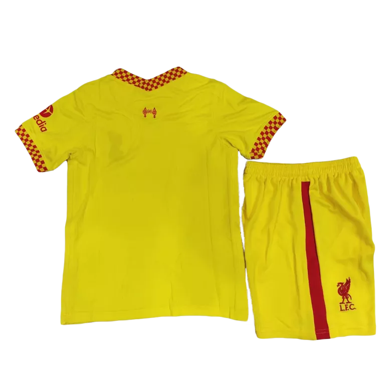 Liverpool Third Away Jersey Kit 2021/22 Kids(Jersey+Shorts) - gojersey