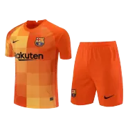 Barcelona Goalkeeper Jersey Kit 2021/22 (Jersey+Shorts) - goaljerseys