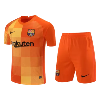 Barcelona Goalkeeper Jersey Kit 2021/22 (Jersey+Shorts) - gojersey