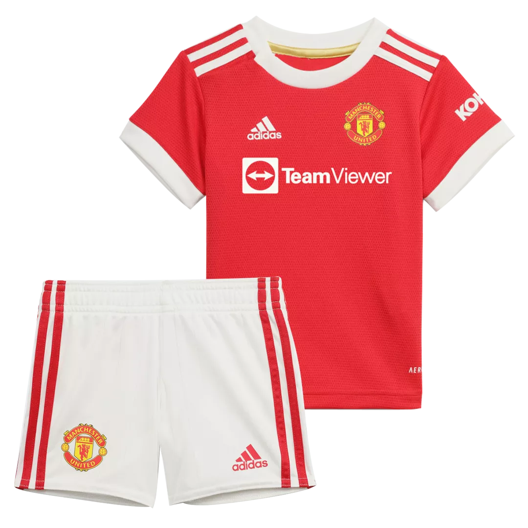 Manchester United Home Jersey Kit 2021/22 Kids(Jersey+Shorts)