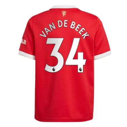 Manchester United VAN DE BEEK #34 Home Jersey 2021/22 - gojerseys