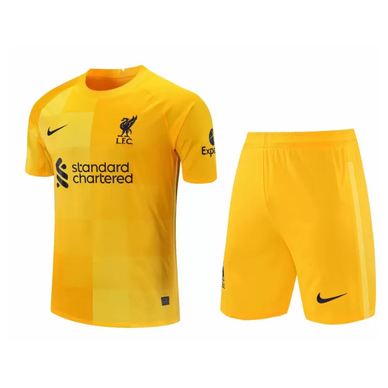 Liverpool Goalkeeper Jersey Kit 2021/22 (Jersey+Shorts) - gojersey