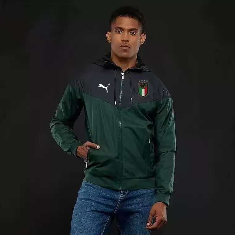 Italy Windbreaker 2021/22 - Green&Black - goaljerseys