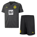 Borussia Dortmund Away Jersey Kit 2021/22 Kids(Jersey+Shorts) - goaljerseys