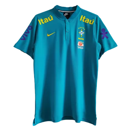 Brazil Polo Shirt 2021 - Blue - gojerseys