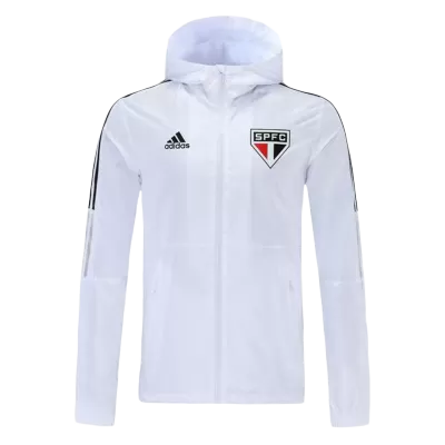 Sao Paulo FC Windbreaker 2021/22 - White - gojersey