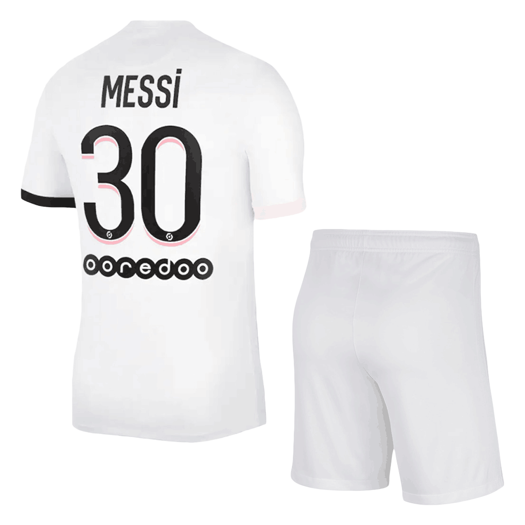 21-22 Home/Away Jersey#30 Short Sleeve Jersey Shorts Set for Football Jersey with Shorts and Socks Football Fans,Messi Jersey n.30,24 Paris Lionel Messi Adults and Kids Jersey #30 
