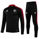 Manchester United Sweatshirt Kit 2021/22 - Black (Top+Pants)