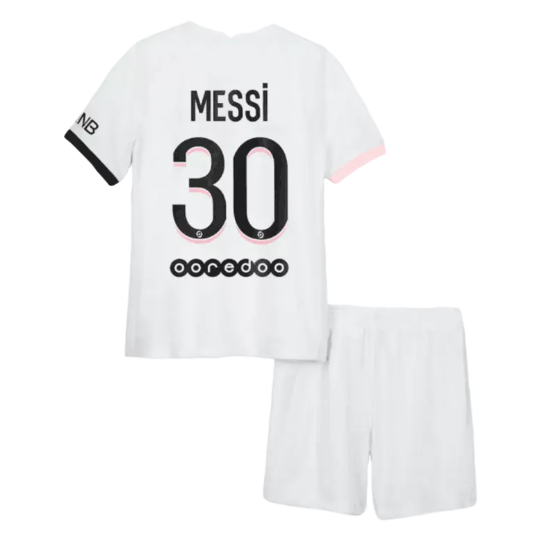 PSG Messi #30 Away Jersey Kit 2021/22 Kids(Jersey+Shorts) - gojersey
