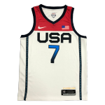 Men's USA Basketball Kevin Durant #7 Nike White 2021 Tokyo Olympics Jersey