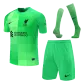 Liverpool Goalkeeper Jersey Kit 2021/22 Kids(Jersey+Shorts+Socks) - goaljerseys