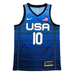 Men's USA Basketball Jayson Tatum #10 Nike Navy 2021 Tokyo Olympics Jersey