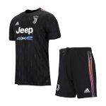 Juventus Away Jersey Kit 2021/22 (Jersey+Shorts)