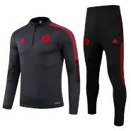 Bayern Munich Sweatshirt Kit 2021/22 - Dark Gray (Top+Pants) - goaljerseys
