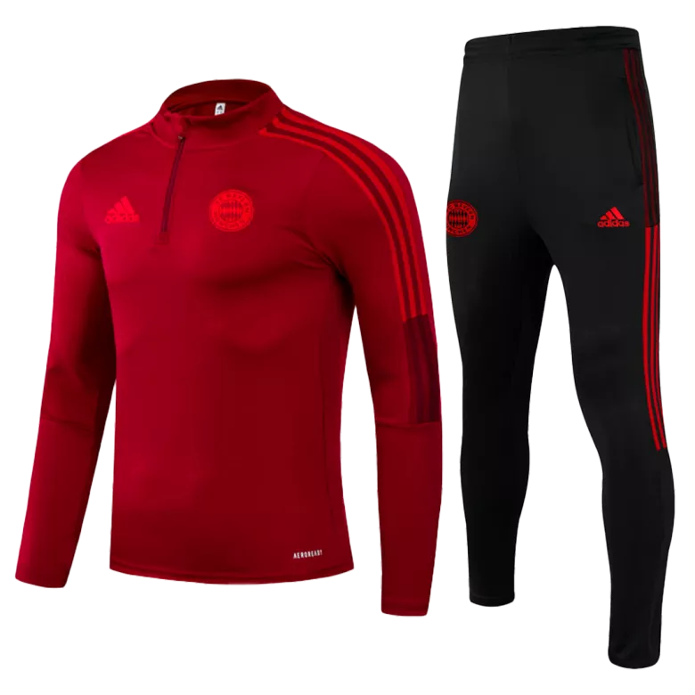 Bayern Munich Sweatshirt Kit 2021/22 - Red (Top+Pants) - gojersey