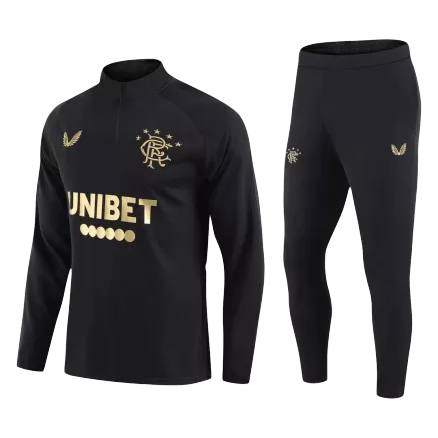 Glasgow Rangers Sweatshirt Kit 2021/22 - Black (Top+Pants) - gojerseys
