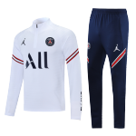 PSG Sweatshirt Kit 2021/22 - White (Top+Pants)