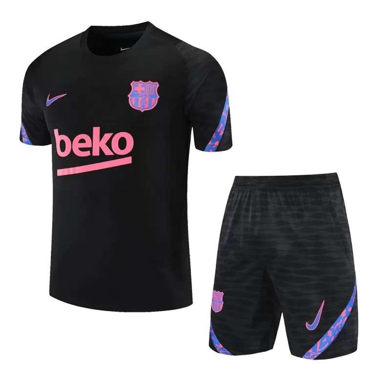 NIKE BARCELONA 2021/22 PRE-MATCH TRAINING JERSEY ORANGE - Soccer Plus