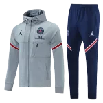 PSG Hoodie Training Kit 2021/22 - Gray (Jacket+Pants) - goaljerseys
