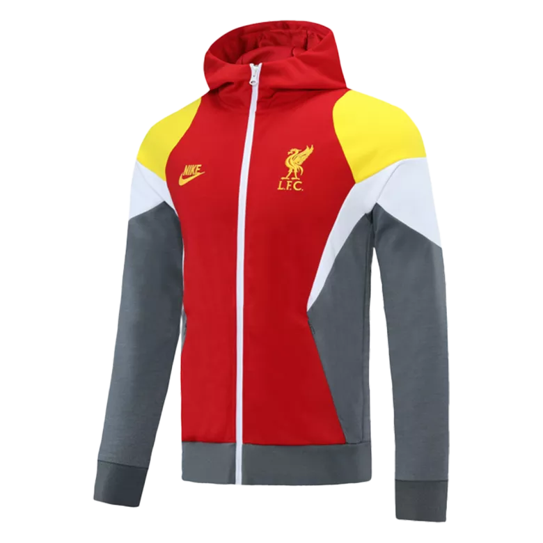 Liverpool Hoodie Jacket 2021/22 Red&Gray - gojersey