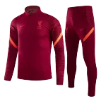 Liverpool Sweatshirt Kit 2021/22 - Red (Top+Pants) - goaljerseys