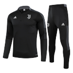Juventus Sweatshirt Kit 2021/22 - Kid Black (Top+Pants)