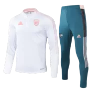 Arsenal Sweatshirt Kit 2021/22 - White (Top+Pants) - goaljerseys