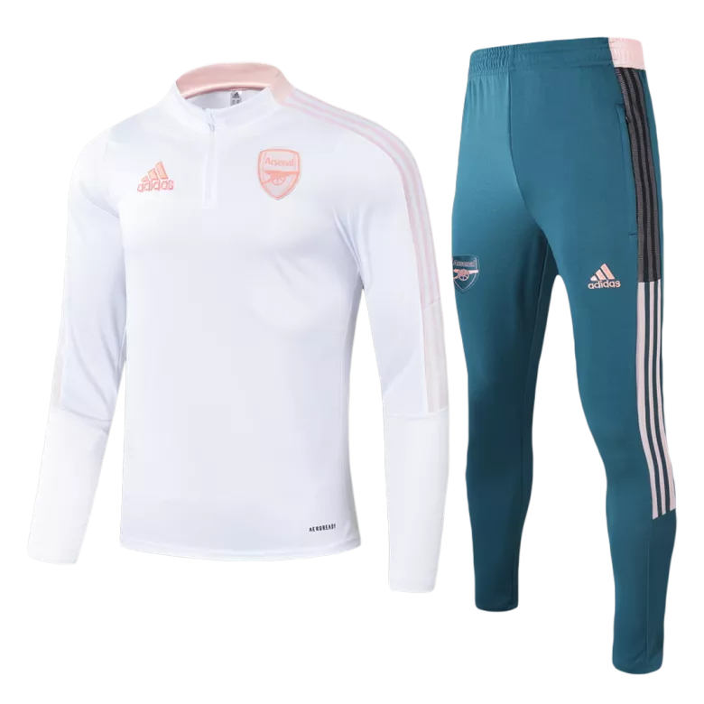 Arsenal Sweatshirt Kit 2021/22 - White (Top+Pants) - gojersey