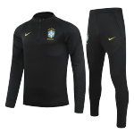 Brazil Sweatshirt Kit 2021/22 - Black (Top+Pants)