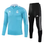 Real Madrid Sweatshirt Kit 2021/22 - Sky Blue (Top+Pants) - goaljerseys