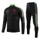 Manchester United Sweatshirt Kit 2021/22 - Black (Top+Pants) - gojerseys