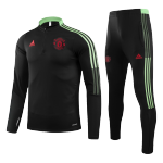 Manchester United Sweatshirt Kit 2021/22 - Black (Top+Pants)