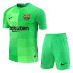 Barcelona Goalkeeper Jersey Kit 2021/22 (Jersey+Shorts) - goaljerseys