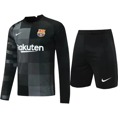 Barcelona Goalkeeper Jersey Kit 2021/22 (Jersey+Shorts) - Long Sleeve - gojersey