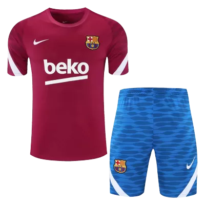 Barcelona Training Jersey Kit 2021/22 (Jersey+Shorts) - gojersey