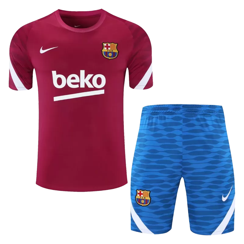 Barcelona Training Jersey Kit 2021/22 (Jersey+Shorts) - gojersey