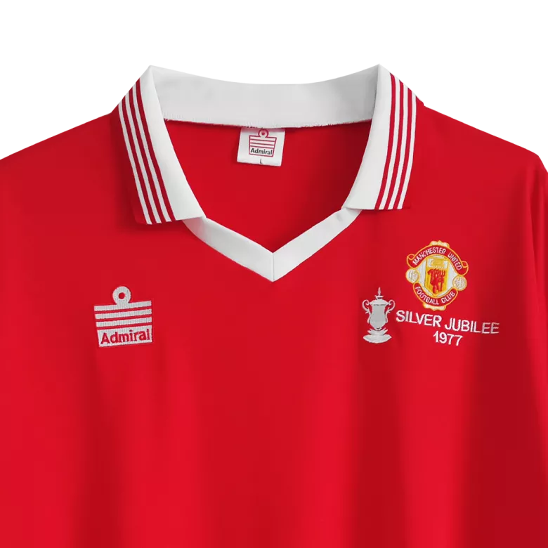 Manchester United Home Jersey Retro 1977 - gojersey