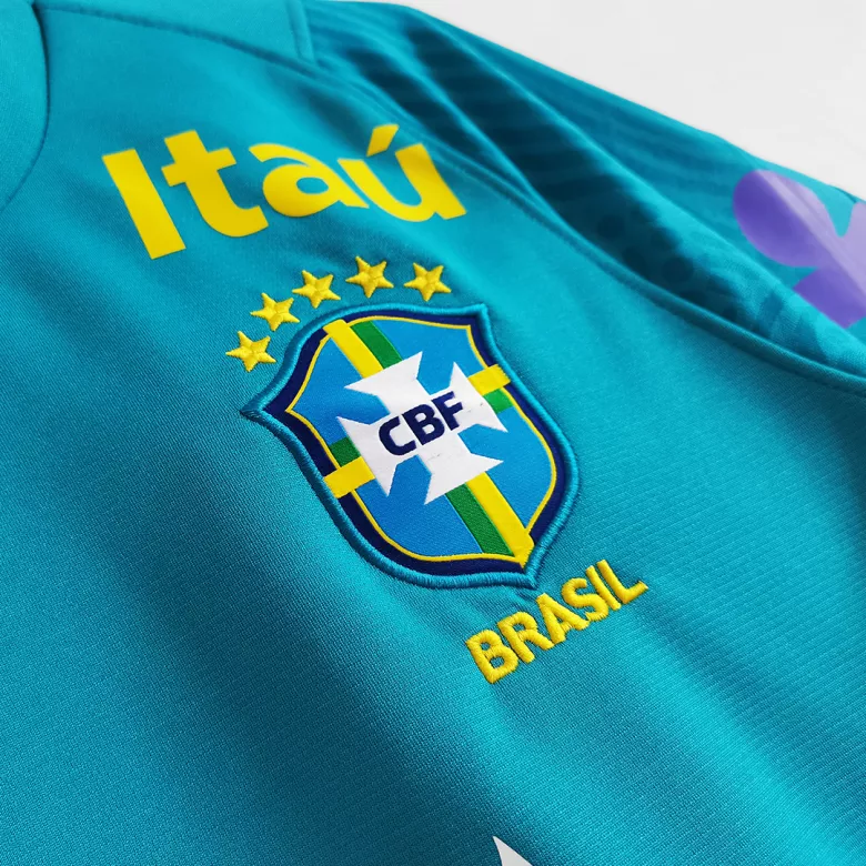 Brazil Training Jersey 2021 - Blue - gojersey