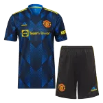 Manchester United Third Away Jersey Kit 2021/22 (Jersey+Shorts) - goaljerseys