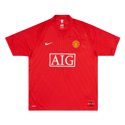 Manchester United Home Jersey Retro 2007/08 - gojersey