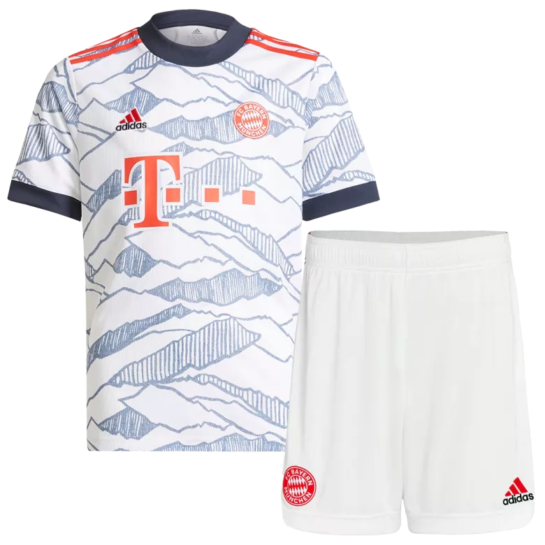 Bayern Munich Third Away Jersey Kit 2021/22 Kids(Jersey+Shorts) - gojersey
