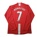 Manchester United RONALDO #7 Home Jersey Retro 2007/08 - Long Sleeve