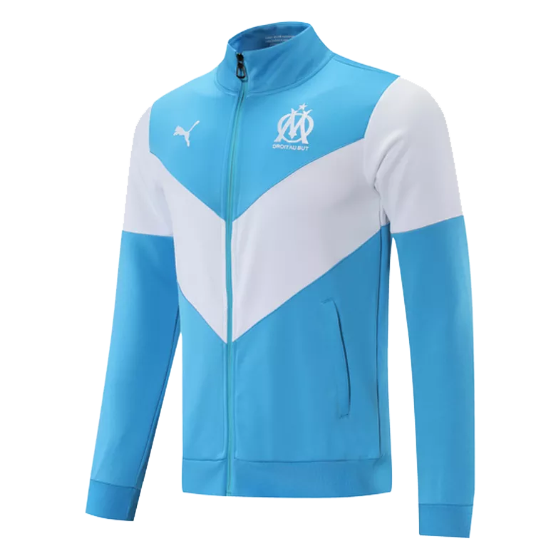 Marseille Training Jacket 2021/22 White&Blue - gojersey