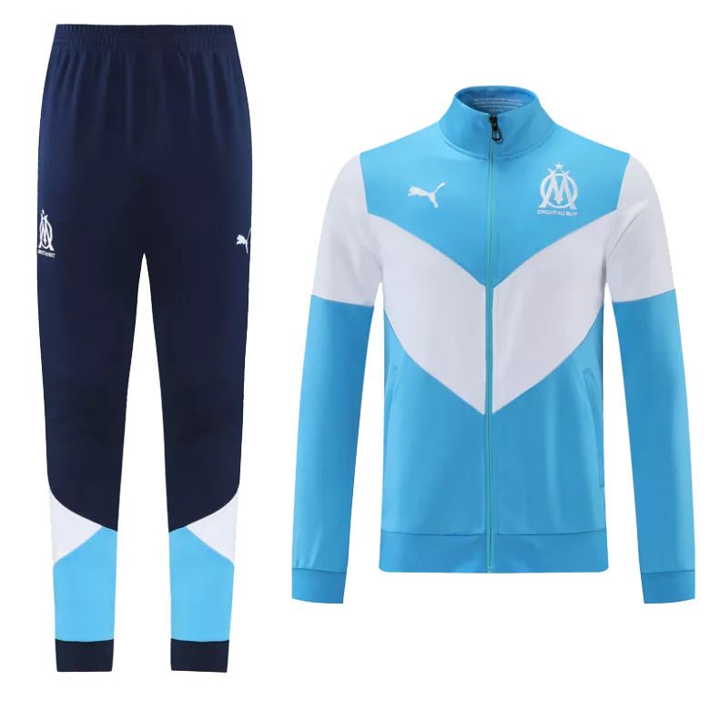 Marseille Training Kit 2021/22 - Blue&White (Jacket+Pants) - gojersey