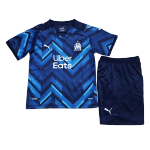 Marseille Away Jersey Kit 2021/22 Kids(Jersey+Shorts)