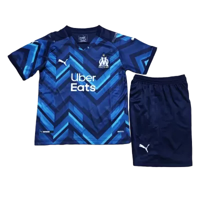 Marseille Away Jersey Kit 2021/22 Kids(Jersey+Shorts) - gojersey