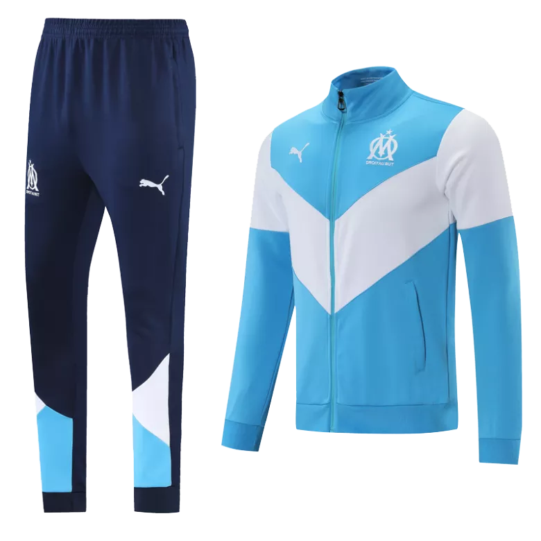 Marseille Training Kit 2021/22 - Blue&White (Jacket+Pants) - gojersey