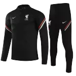 Liverpool Sweatshirt Kit 2021/22 - Black (Top+Pants) - goaljerseys