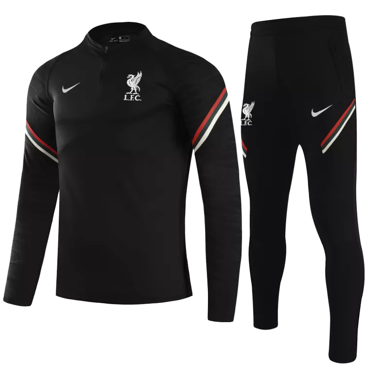 Liverpool Sweatshirt Kit 2021/22 - Black (Top+Pants) - gojersey